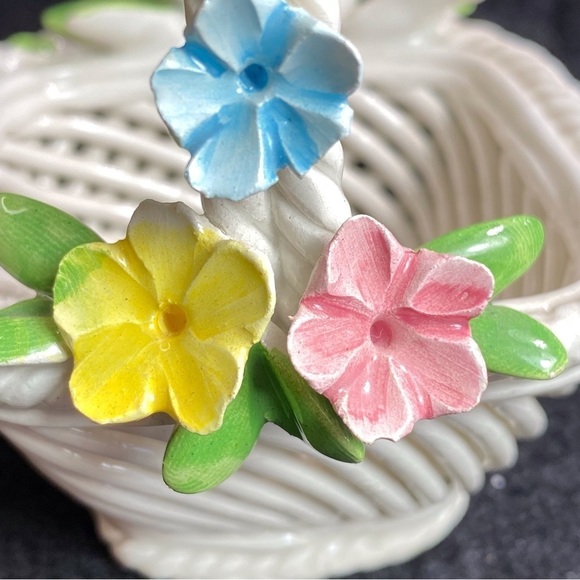 Nuova Capodimonte Italy woven basket exquisite workmanship - Picture 4 of 15